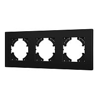 Рамка пластиковая FRM-PERIO-PL-3-BK Arlight 049755