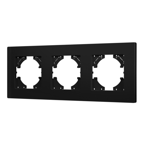 Рамка пластиковая FRM-PERIO-PL-3-BK Arlight 049755