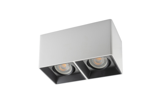 DK3035-WB Светильник накладной IP 20, 10 Вт, GU5.3, LED, белый/черный, пластик фото 7