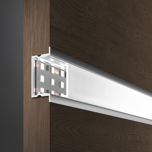 Встраиваемый алюминиевый профиль для LED ленты под ленту до 18,5 мм LL-2-ALP019 фото 2