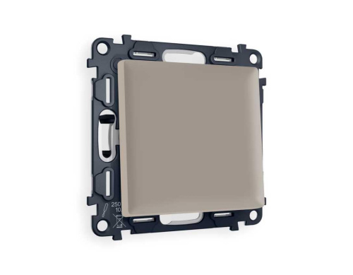 Комплект механизма 1-кл перекрестного выключателя AMBRELLA VOLT ALFA Серо-бежевый матовый QUANT (AP3610, VM112) MA361030 Комплект механизма 1-кл перекрестного выключателя AMBRELLA VOLT ALFA Серо-бежевый матовый QUANT (AP3610, VM112) MA361030