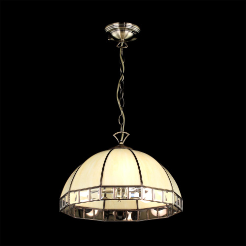 Citilux Шербург-1 CL440131 Люстра витражная подвесная Бронза фото 2 Citilux Шербург-1 CL440131 Люстра витражная подвесная Бронза фото 2