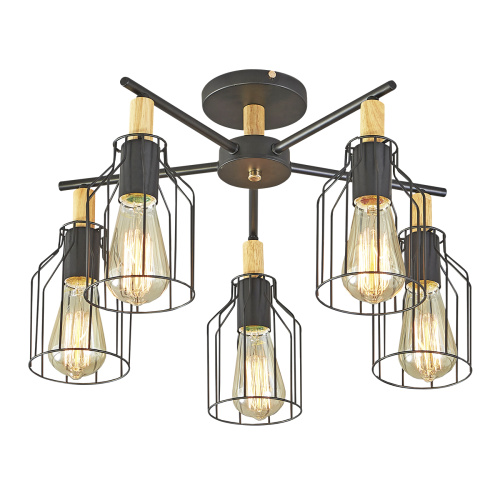 Потолочный светильник Escada 469/5PL E27*60W Black Потолочный светильник Escada 469/5PL E27*60W Black