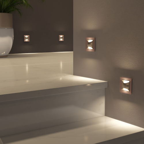 Встраиваемая LED подсветка МУН (шампань) W1154511 фото 4 Встраиваемая LED подсветка МУН (шампань) W1154511 фото 4