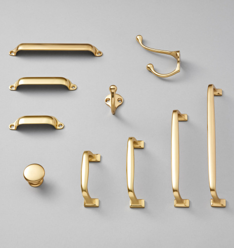 Ручка-скоба Vernor L.10.2 Unlacquered Brass фото 5