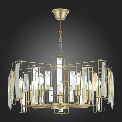 SLE103403-07 Светильник подвесной Шампань/Прозрачный E14 7*40W GIANO фото 3