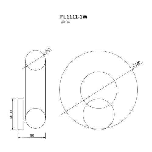 Бра Missio FL1111-1W фото 5