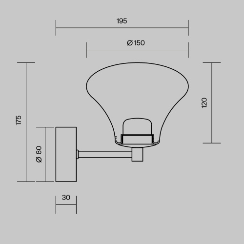 Настенный светильник (бра) Maytoni MOD402WL-L3BS3K фото 9 Настенный светильник (бра) Maytoni MOD402WL-L3BS3K фото 9