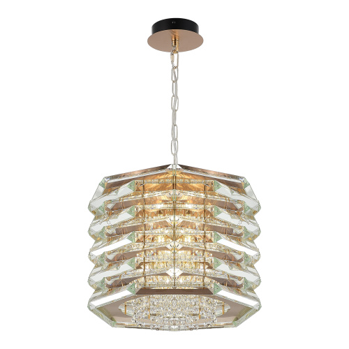 SL6137.203.08 Светильник подвесной ST-Luce медь/прозрачный E14 8*40W STROZZI фото 5