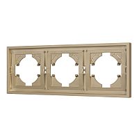 Рамка пластиковая FRM-TENDO-SFPL-3-GD Arlight 054651