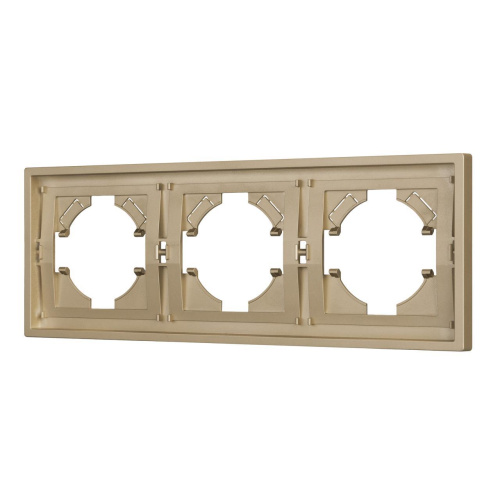 Рамка пластиковая FRM-TENDO-SFPL-3-GD Arlight 054651 Рамка пластиковая FRM-TENDO-SFPL-3-GD Arlight 054651