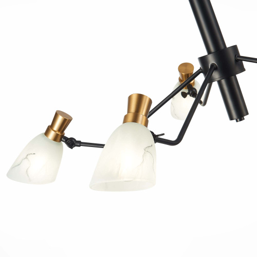 SLE205403-05 Светильник подвесной Черный, Латунь/Белый E14 5*60W LITA фото 2