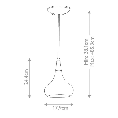 Подвесной светильник Feiss, Арт. FE-BESO-P-S-BS фото 2