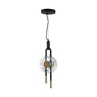 5407/12L MODERN ODL_EX24 101 черный/золотой/металл/стекло Подвес LED 12W 3000K 1005Лм MAGNET