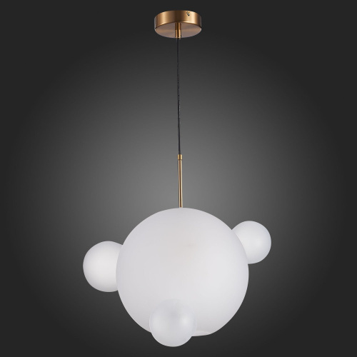 SL1133.503.01 Светильник подвесной ST-Luce Латунь/Белый E27 1*60W BOPONE фото 3 SL1133.503.01 Светильник подвесной ST-Luce Латунь/Белый E27 1*60W BOPONE фото 3