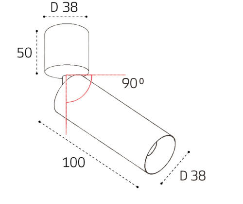 IT02-023 black 3000K светильник потолочный поворотный фото 2