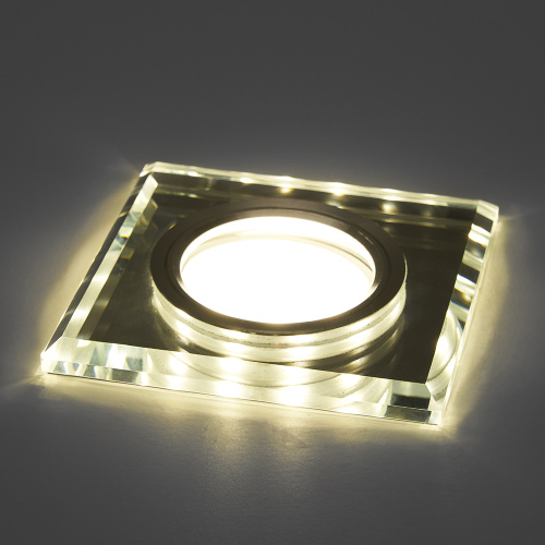 Светильник встраиваемый с белой LED подсветкой Feron CD8150 потолочный MR16 G5.3 белый фото 2 Светильник встраиваемый с белой LED подсветкой Feron CD8150 потолочный MR16 G5.3 белый фото 2