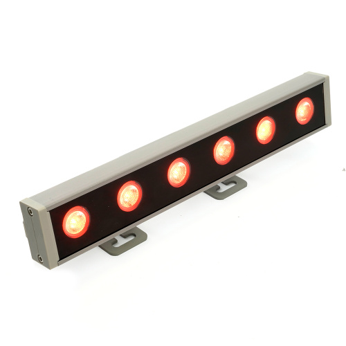 LL-893 Светодиодный линейный прожектор для подсветки стен, красный, 250*40*25mm, 6W DC24V, IP65 фото 2