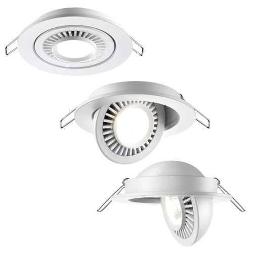 358815 SPOT NT21 530 белый Светильник встраиваемый светодиодный IP20 LED 9W 770Лм 4000K 220V GESSO фото 3 358815 SPOT NT21 530 белый Светильник встраиваемый светодиодный IP20 LED 9W 770Лм 4000K 220V GESSO фото 3