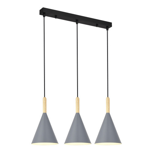 SLE1255-413-03 Светильник подвесной Черный/Серый E27 3*40W ARKET фото 3 SLE1255-413-03 Светильник подвесной Черный/Серый E27 3*40W ARKET фото 3