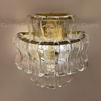 Бра Cloyd NAMASTE W3 / выс. 20 см - латунь - прозрачн.стекло (арт.20487)