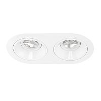 Комплект из светильников и рамки Lightstar Domino Round (214656+214606+214606) D6560606