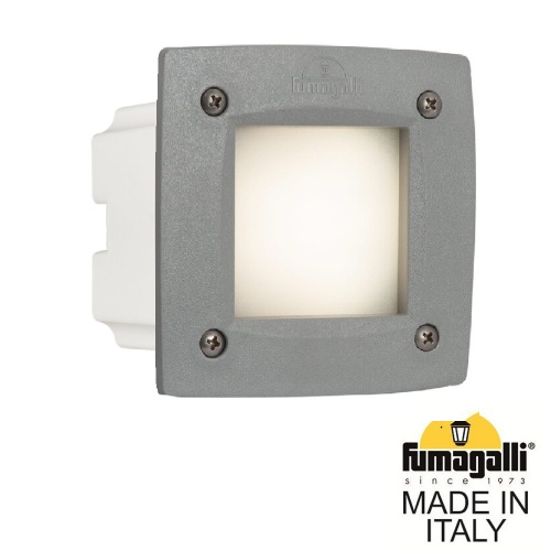 Светильник для подсветки лестниц встраиваемый FUMAGALLI LETI 100 Square 3C1.000.000.LYG1L Светильник для подсветки лестниц встраиваемый FUMAGALLI LETI 100 Square 3C1.000.000.LYG1L