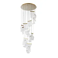 Каскадная люстра Arte lamp GRAPPOLO A2283SP-14GO
