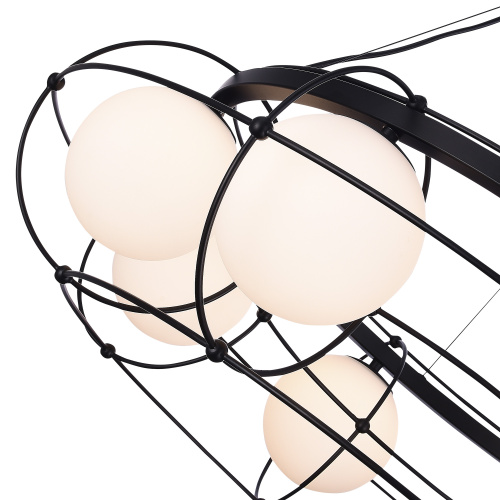 SL1189.403.08 Люстра подвесная ST-Luce Черный/Опал G9 8*5W BEATA фото 2