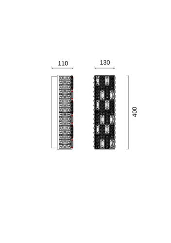 Бра Festo Chrome FL1052-2W фото 2