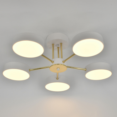 Светильник на штанге Escada 10262/5 LED*64W White/Gold фото 5 Светильник на штанге Escada 10262/5 LED*64W White/Gold фото 5