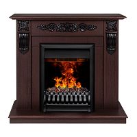 Электрокамин RealFlame Dominica DN орех с очагом 3D Oregan