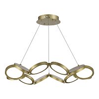 utsenka-SL6508.203.01 Светильник подвесной ST-Luce Матово Золотистый/Белый LED 1*60W 4000K RIO