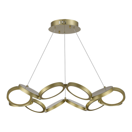 utsenka-SL6508.203.01 Светильник подвесной ST-Luce Матово Золотистый/Белый LED 1*60W 4000K RIO