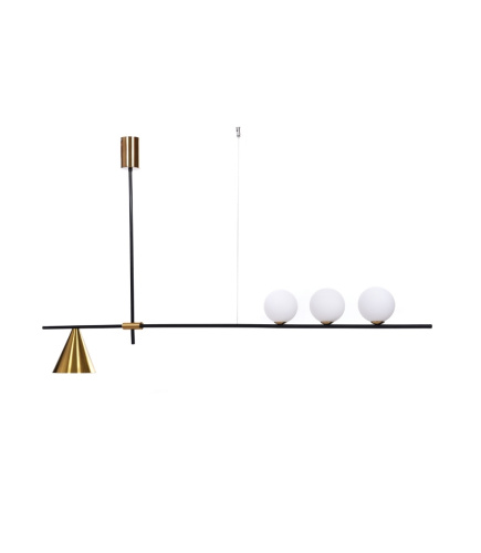 Подвесной светильник Lumina Deco Renzo LDP 6043-4 BK+MD фото 5