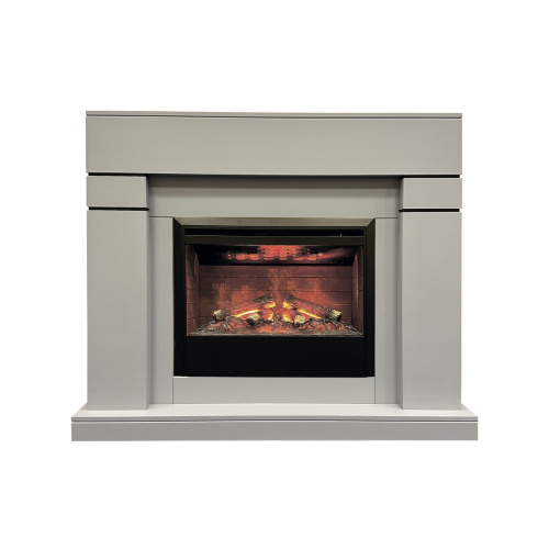 Электрокамин RealFlame Lindelse 26 GR серый, графит c очагом 3D Helios 26 Электрокамин RealFlame Lindelse 26 GR серый, графит c очагом 3D Helios 26