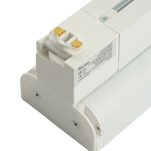 Светодиодный светильник Feron AL123 трековый однофазный на шинопровод 2*30W 6500K 60 градусов белый фото 8