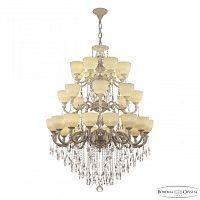 Люстра с хрустальными подвесками AL78101/16+8+8/300/3d B WMN P1 U Wave Bohemia Ivele Crystal (Богемия Ивеле Кристалл)