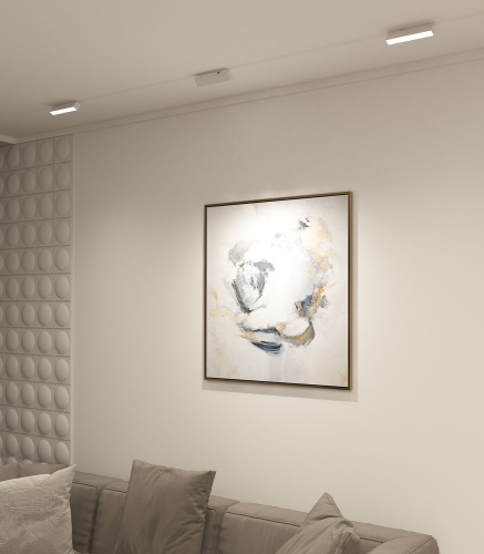 DK8009-WH Поворотный матовый светильник SMART 9W DIM 3000K-6000K белый фото 3