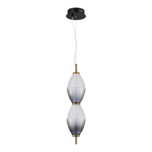 SL6130.403.15 Светильник подвесной ST-Luce Черный/Белый, Дымчатый LED 1*16W 3000K ICE фото 7