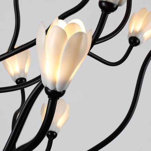 5090/30 MODERN ODL25 553 черный матовый/белый/фарфор Люстра G4 LED 30*5W GARDI фото 5 5090/30 MODERN ODL25 553 черный матовый/белый/фарфор Люстра G4 LED 30*5W GARDI фото 5