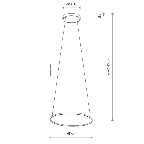 Подвесная люстра Nowodvorski Circolo Led S Black 10813 фото 7
