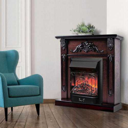 Каминокомплект ANITA CORNER/АНИТА УГЛ. Античный дуб с очагом Электроочаг MAJESTIC LUX/МАДЖЕСТИК фото 6