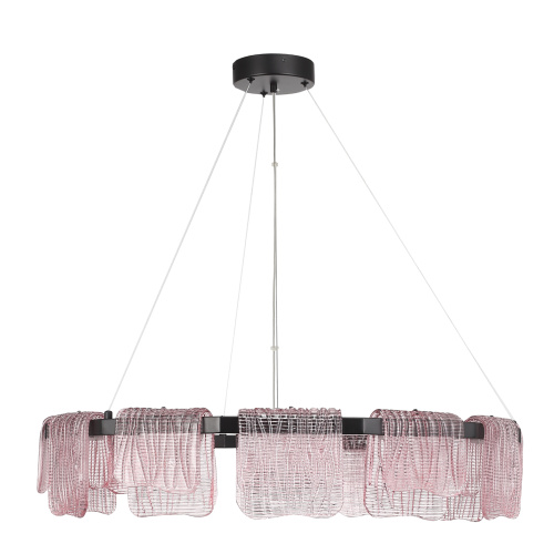 SL6021.403.66 Светильник подвесной ST-Luce черный/розовый LED 1*66W 3000K VOILE