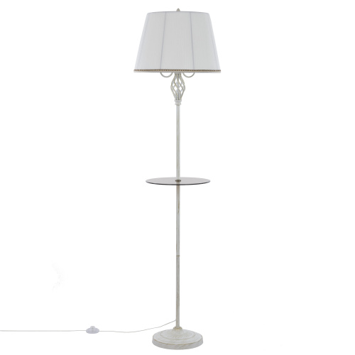 Citilux Вена CL402920T Торшер патина со столиком и белым абажуром фото 3 Citilux Вена CL402920T Торшер патина со столиком и белым абажуром фото 3