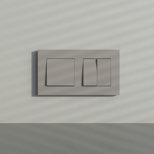 W0022917/ Рамка на 2 поста Slab (дымчатый софт) W0022917 фото 2 W0022917/ Рамка на 2 поста Slab (дымчатый софт) W0022917 фото 2
