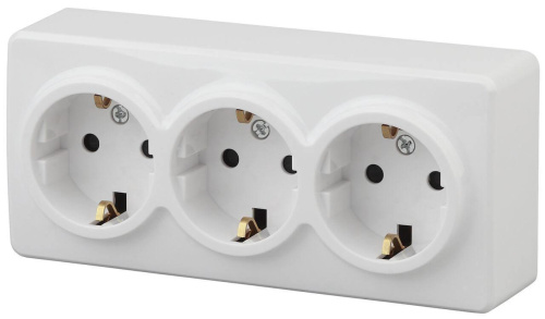 Розетка ЭРА Эксперт 3х2P E со шторками Schuko 16A 250V 11-2209-01 Б0020703 Розетка ЭРА Эксперт 3х2P E со шторками Schuko 16A 250V 11-2209-01 Б0020703