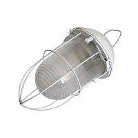 Светильник НСП 02-100-003 313х170х170мм, E27 max 100 Вт, стальной корпус, стекло, решетка, IP54, белый