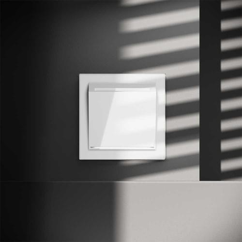 Выключатель встраиваемый S70 карточный 16А, (белый глянцевый) Voltum VLS010701