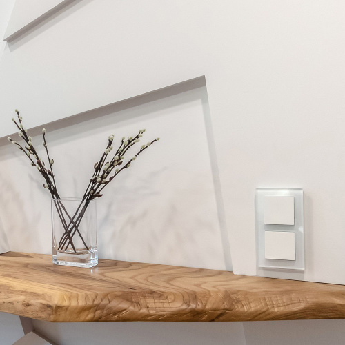 Выключатель одноклавишный (белый) W1110001 фото 5